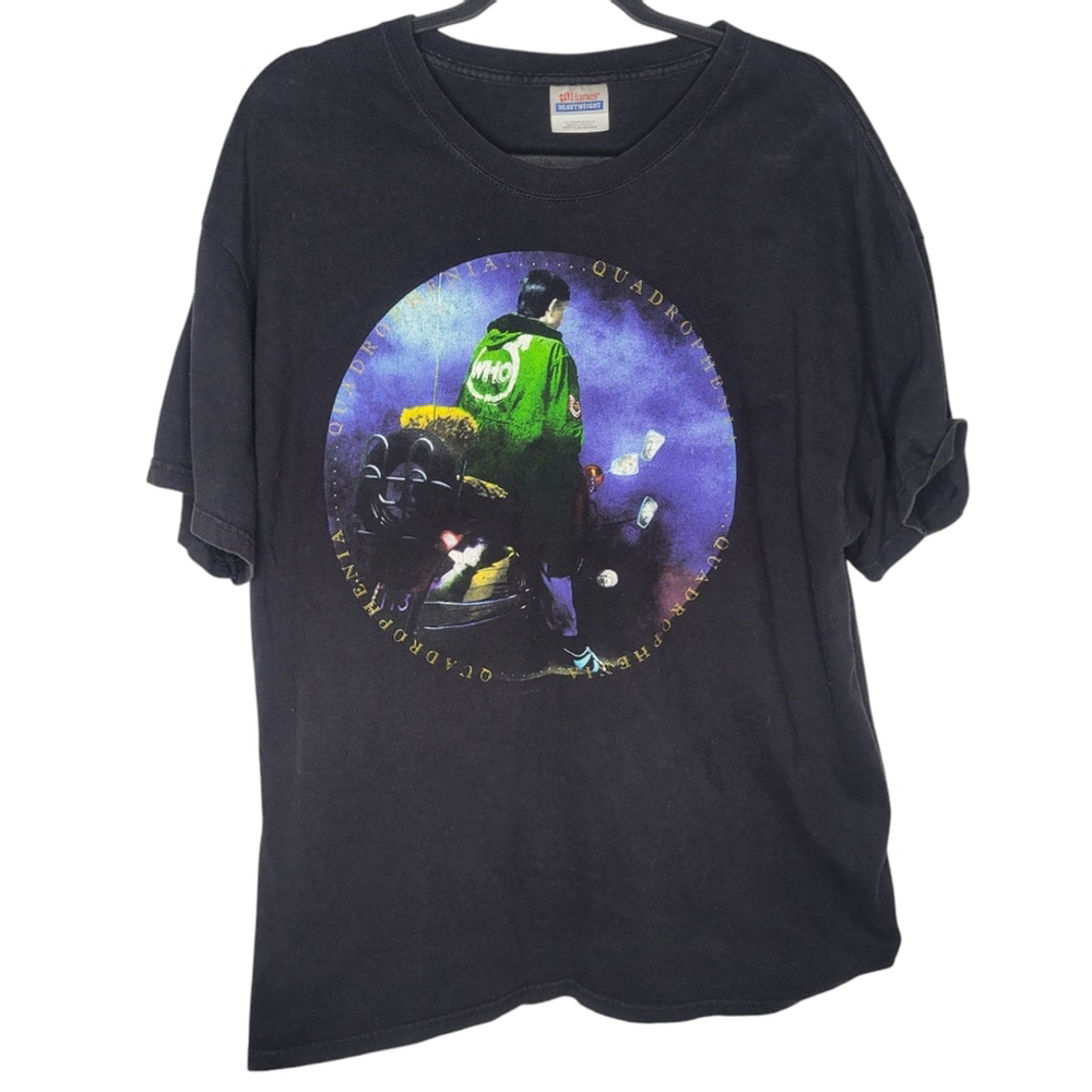 Vintage Y2K The Who Quadrophenia Concert Tour Double Sided T-Shirt Size XL